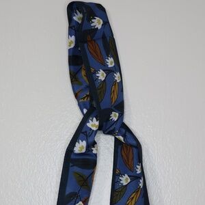 3/$20 Blue Floral Scarf Scrunchy